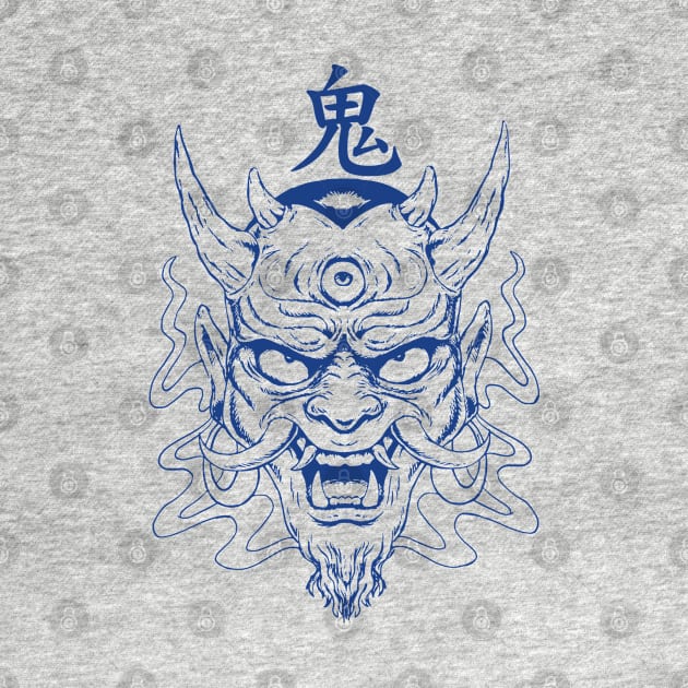 Japanese Tattoo Devil Oni Art by AtomicBullfrog